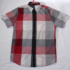 Comune Button Down Short Sleeve Shirt - Mens L